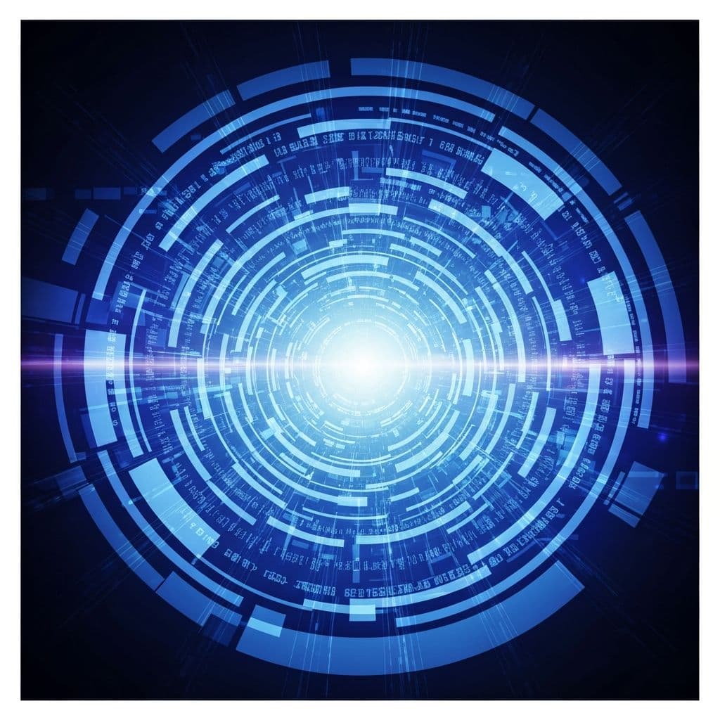 Corporate technology innovation and digital transformation background